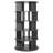 5-Tier Rotating Shoe Rack Tower 360° Spinning Shoe Display Carousel Black