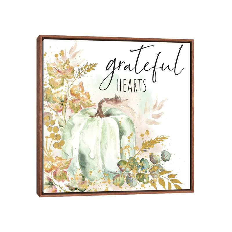 «Ghost Pumpkin Harvest Sentiment I» par Tre Sorelle Studios - impression, H 26 po x l 26 po x P 1,5 po, Cadre bois classique