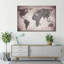 Titanium World Map Canvas Print-92497652