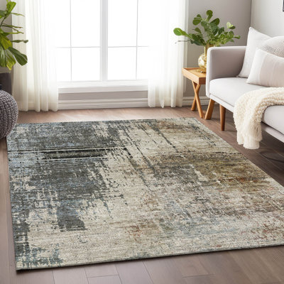 Premium Machine Washable Prisco Beige Rug