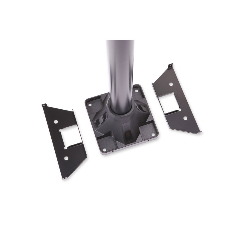 Architectural Mailboxes Black Powder Coated Steel In-Ground Mailbox Post