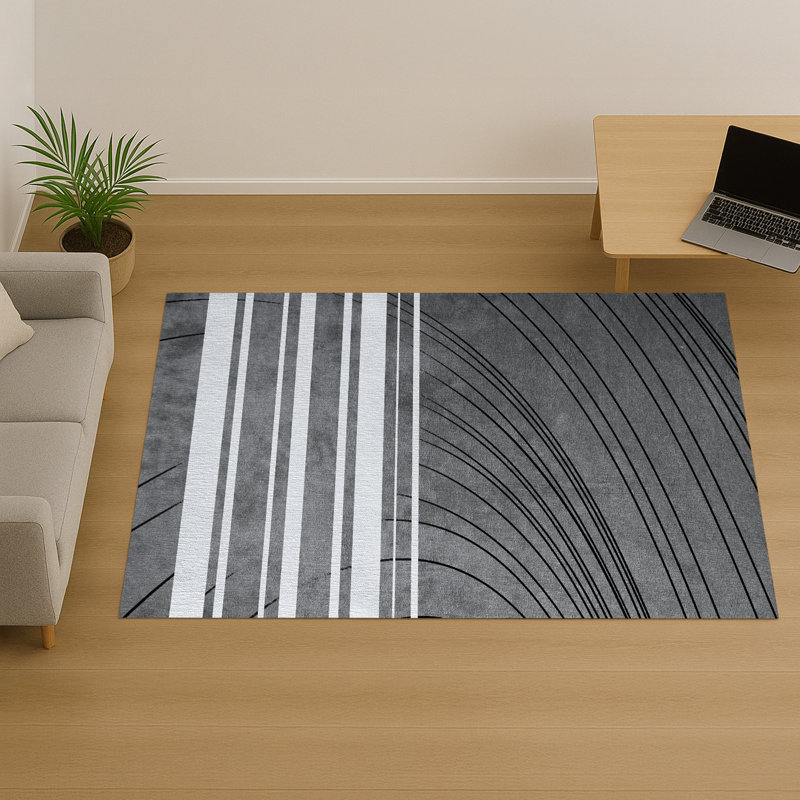 Geometric Area Rug, Runner 70 x 140 cm