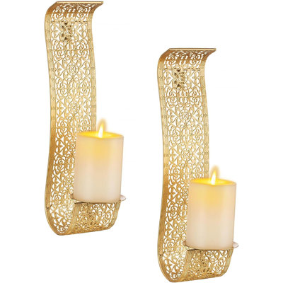 Golden Candle Wall Lamp Wall Decoration