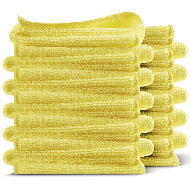 Microfiber Cleaning Cloths, Yellow