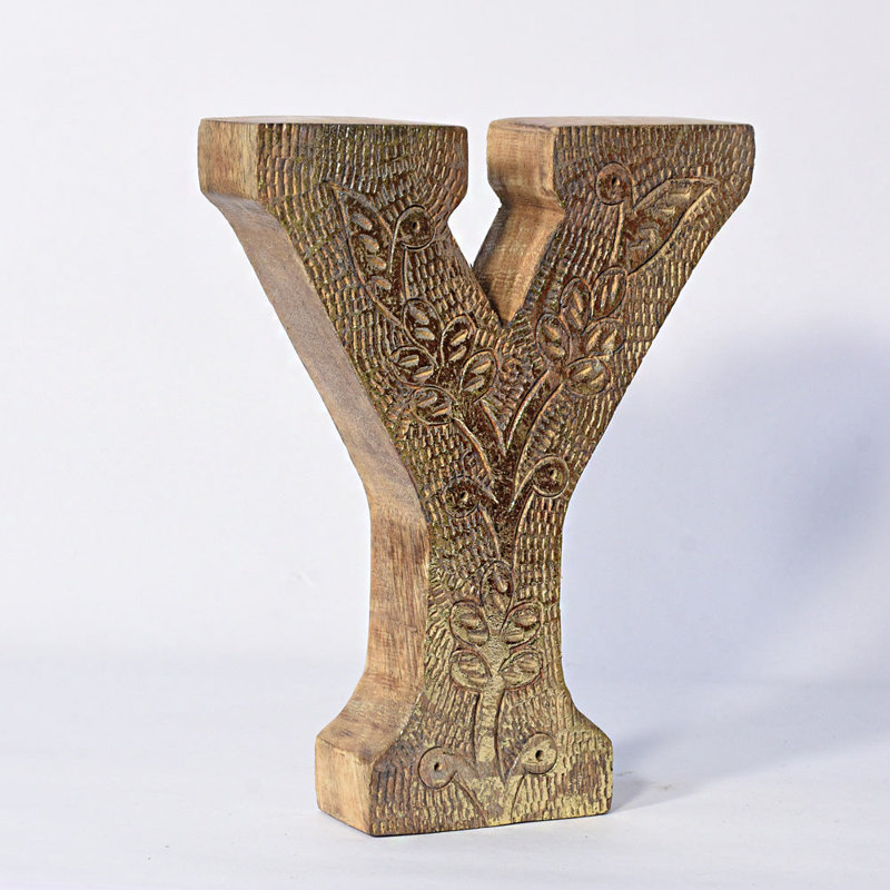 Haddam Text & Numbers Letter Block, Y, Gold