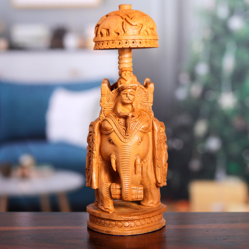  Handmade Majestic Heritage Wood Sculpture (Large)