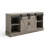 Talan TV Stand - 65-Inch Entertainment Center with Media Console Shelves, Cable Management, and Sliding X-Style Barn Doors