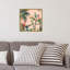 "Tropicano II" (Parrot In Palm) par Eva Watts - cadre flottant, reproduction d'art sur toile