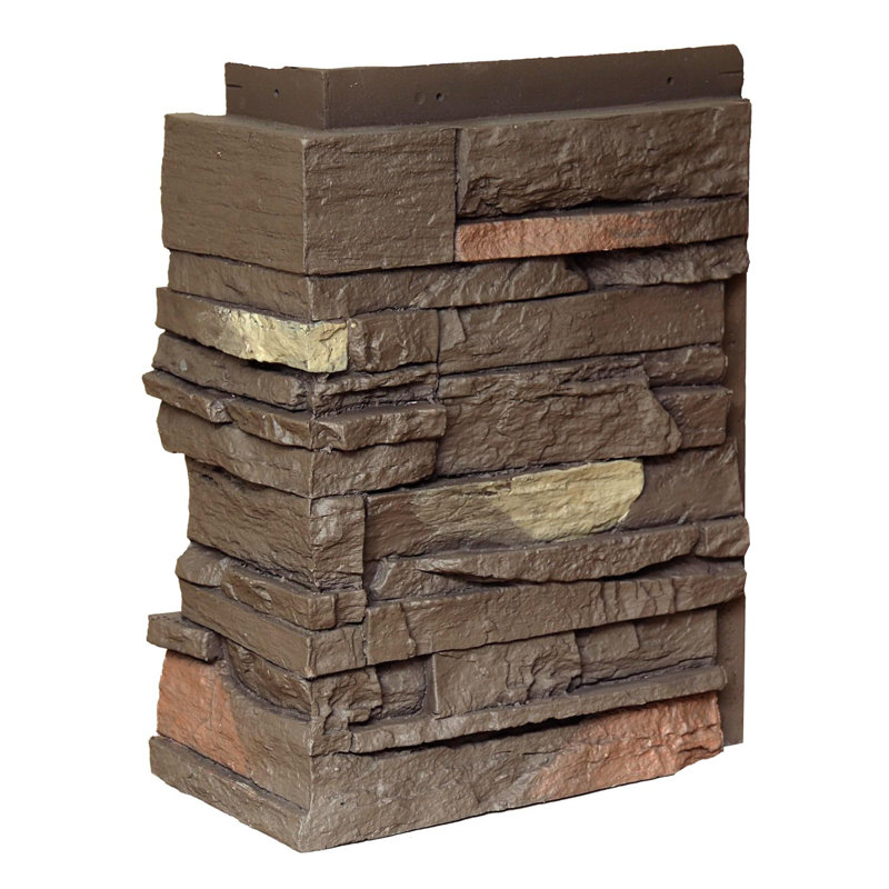 Country Ledgestone Outside Corner, Himalayan Brown