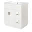 Meuble-lavabo de 30 pouces avec 2 portes, 2 tiroirs, tablette réglable, glissières cachées pour les tiroirs et charnières pour portes