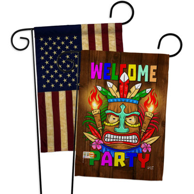 Double Sided 18.5'' H x 13'' W Polyester Garden Flag