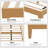 Solid Rubberwood Platform Bed-1136755662-1136755667