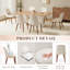 50.5cm H Fabric Upholstered Upholstered Back Side Chair in Beige-441045556