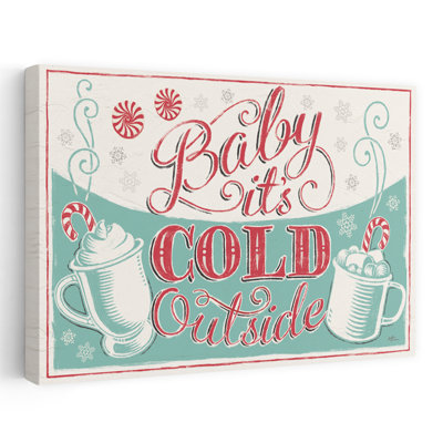 Merry Little Christmas I - Candy Canes Christmas Cold Cups Art