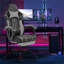 Chaise de jeu, chaise d'ordinateur ergonomique avec repose-pieds Chaise de bureau ergonomique avec dossier lombaire noir-1968331619