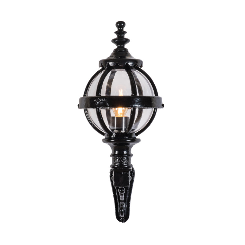 Black 16cm H Outdoor Wall Lantern