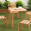 Table carrée pour l'extérieur Brick Red-1471110165