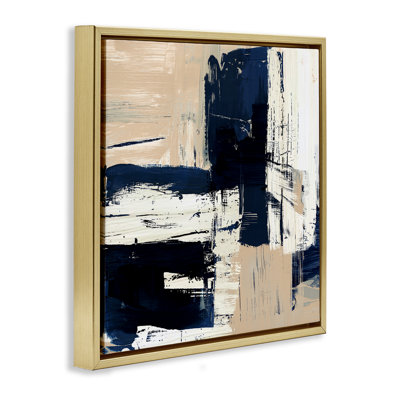 «Expressive Blue Tan Shapes» par Susan Jill