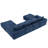 110*72" Modular U Shaped Sectional Sofa with Ottomans,No Assembly Required-963219025