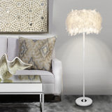 Rayish 59'' White Traditional Floor Lamp