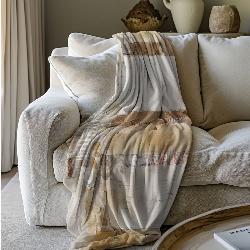 Jeté Swahili Souvenir Symphony - 1 pièce Sherpa Premium, L 50 po x L 60 po