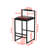 Bar Stool With Backrest Set Of 2 Counter Height PU Leather Upholstered Bar Chairs With Footrest
