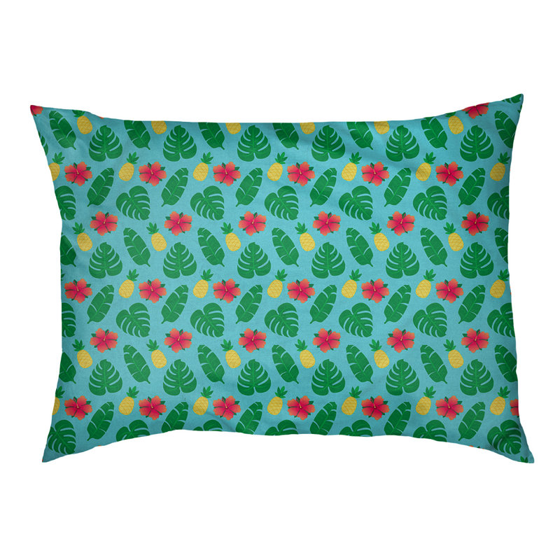 Coussin d'extérieur pour chien Campion, Moyen (L 29,5 po x P19,5 po x H 9,5 po), Bleu/rouge/jaune