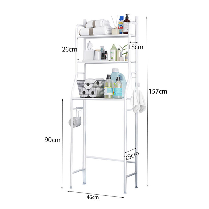 Glendale Free-Standing Over the Toilet, White