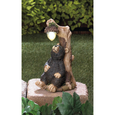 Kamila Bear Solar Statue