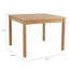 Square Teak Solid Wood Outdoor Dining Table - 100 cm W 100 cm D