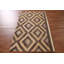Tapis décoratif géométrique en laine Kilim
