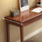 Nut-Brown Rectangular Solid Wood with 3 drawers desk-1012367633