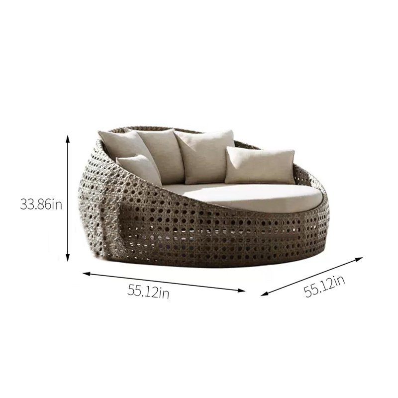 55,12 extérieur avec coussins Sunbrella®