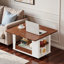 Table basse / table d'appoint moderne 27,6 po avec plateau pliable et roulettes (table incluse seulement)-2035273761