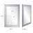 Ejder Wood Flat Wall Mirror