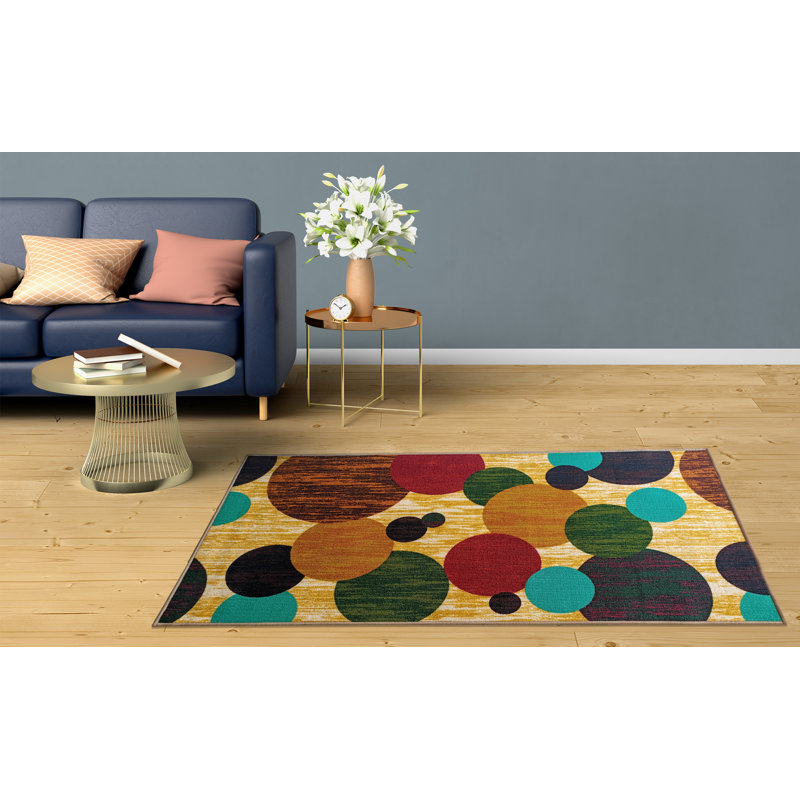 Rafferty Geometric Area Rug, Rectangle 80 x 150cm