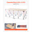 Support pliable portatif 8,02 x 4,12 pi avec capacité de 6 000 lb