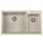33.88'' L Double Bowl Granite Kitchen Sink-20524776