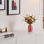 Vase décoratif à rayures rouges-1586442909