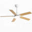 Ventilateur de plafond 42 pouces avec 5 pales, moteur CC réversible silencieux, télécommande et lumière DEL-183762889-183762888