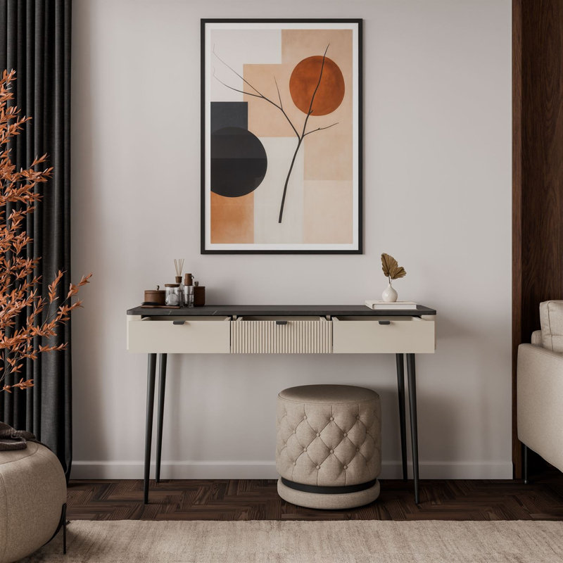 Dressing Table, cashmere / grey stone