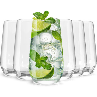 Ensemble de 6 verres à eau en cristal 16,4 oz