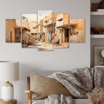 Urban Village Sands Of Egypt III - Egypt Multipanel Wall Art