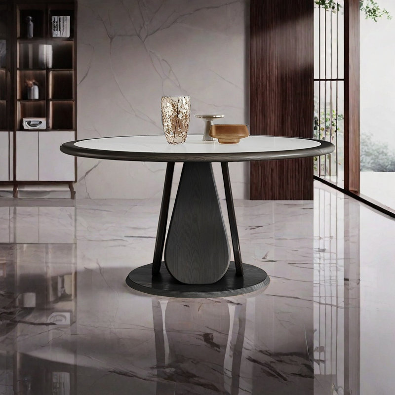Table de salle à manger italienne haut de gamme, H 29,52 po x L 47,24 po x l 47,24 po