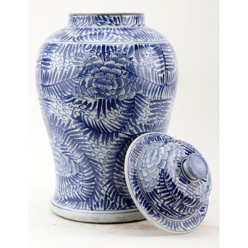 Handmade Porcelain China Ginger Jar