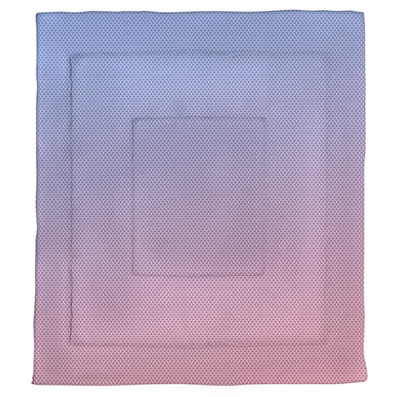 Édredon simple réversible Katelyn Elizabeth, Édredon simple, Bleu / rose
