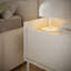 Tovi bedside table single door 50 cm white Lindberg oak-32658767