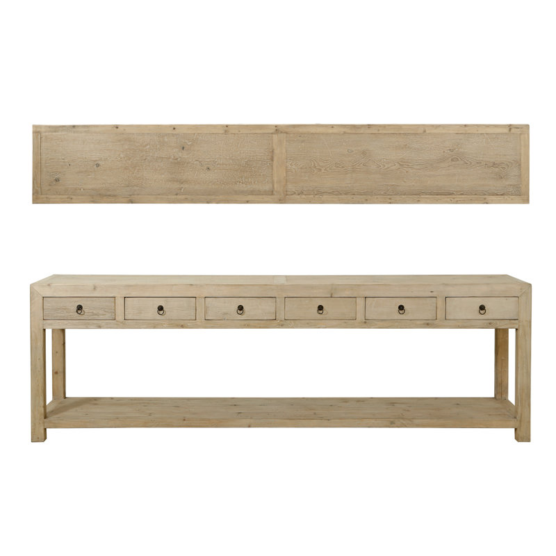 110'' W Solid Wood Console Table