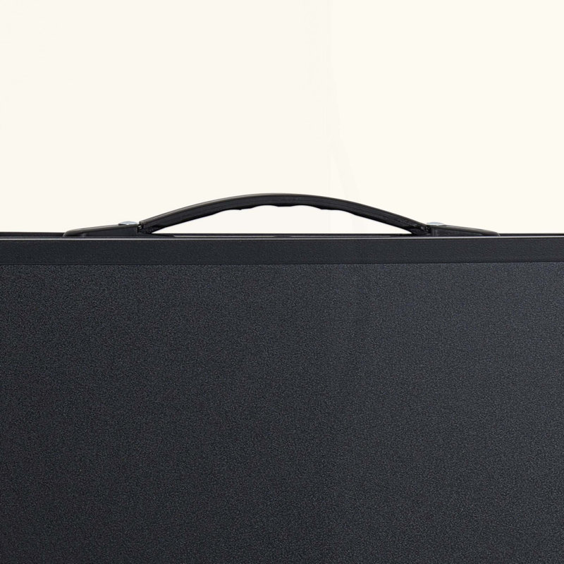 Table de camping pliante portative en aluminium 2 pi, Noir