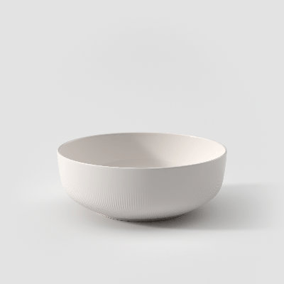 Villeroy & Boch Afina Gourmet Large Serving Bowl, Premium Porcelain, Made in Germany, Dishwasher and Microwave Safe, 10.25x 10.25x 4 in, Stackable, White